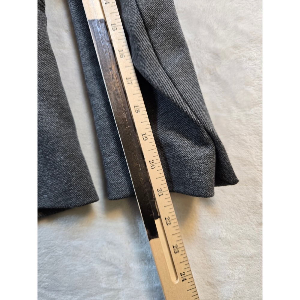 J.Crew Blazer Womens 0 Gray Open Front Collarless 365 Jacket Career Professional - Picture 9 of 10